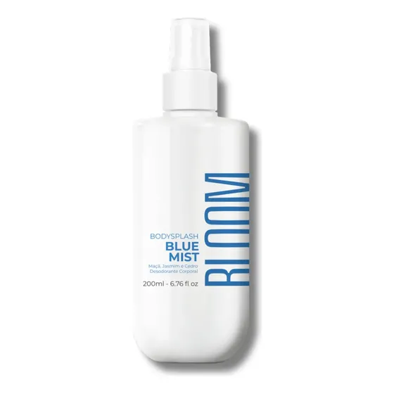 Body Splash Blue Mist Bloom 200ml Spray Perfume Feminino Vegano e Cruelty-Free