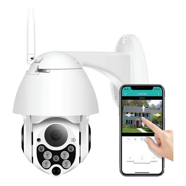 Camara Ip 1080 Fhd Conexion Wifi Ptz Domo 320° Giro  4x Zoom