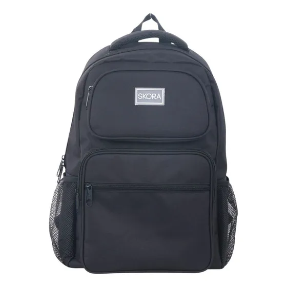 Mochila Urbana De Espalda Skora Back To Cool Color Negro Diseño De La Tela Liso