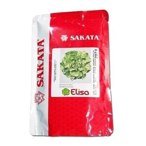 Semente Alface Lisa Elisa Peletizada Sakata 7.500 Sementes