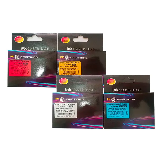 4 Cartuchos Genéricos T197 Negro/t196 Colores Xp-211 Xp-101