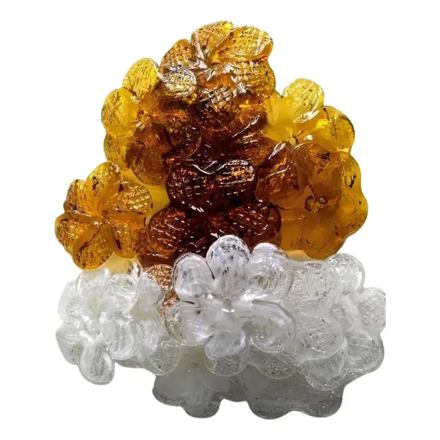 Flores  De Cristal De Murano Antiguas X Unidad