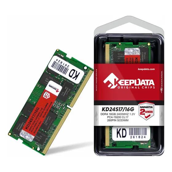 Memória Ram DDR4 Notebook 16gb 1x16gb Keepdata Kd24s17 16g