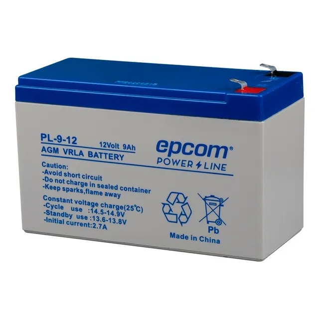 Epcom Ups PL-9-12 De Respaldo 12 9/a Reemplazo Recargable Para Ups