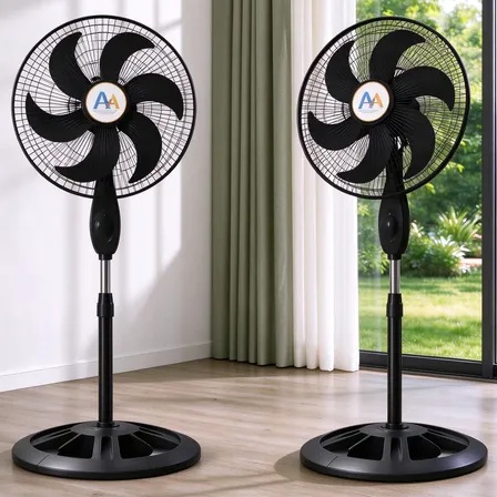 Ventilador De Coluna Preto 40cm 3 Velocidades Bivolt110/220v 1.3 M 110v Preto Plástico 6