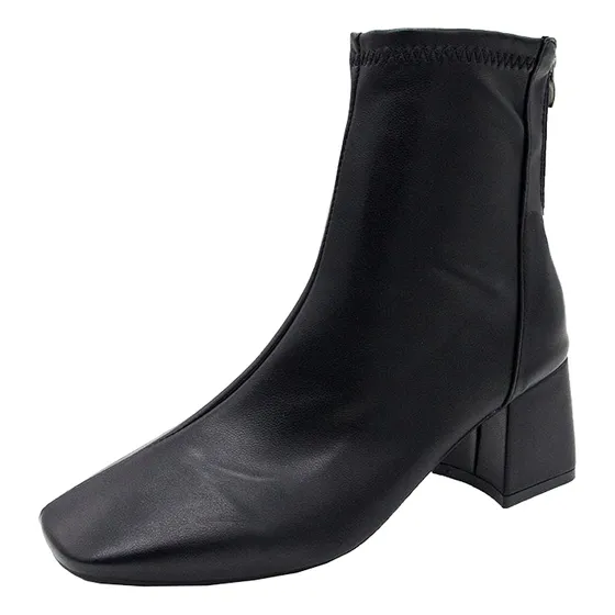 Moda Color Sólido Botas De Tacón Alto Martin Para Mujer