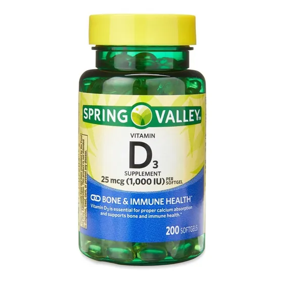 Vitamina D3, 25 Mcg, 200 Softgels
