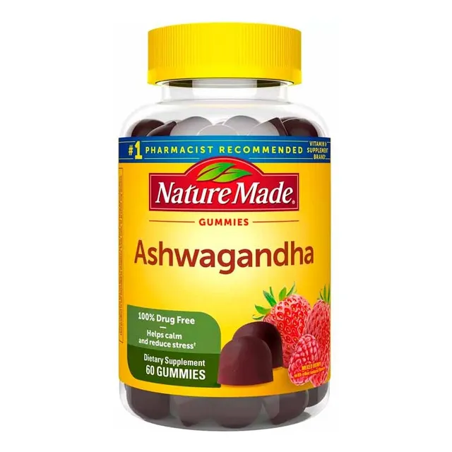 Nature Made Ashwagandha 60 Gomitas Sabor Frutos Rojos