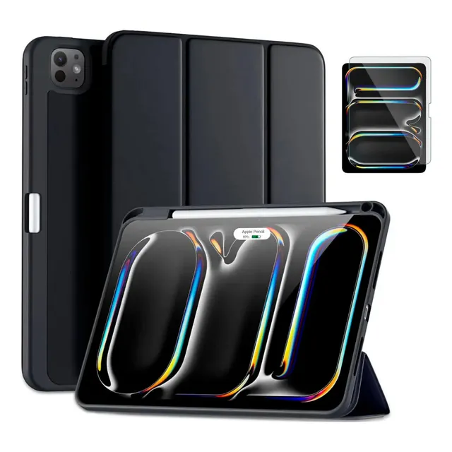 Smart Case Para iPad Pro 11 M4 (2024) A2836 A2837 Set+mica