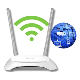 Roteador Wi-fi Repetidor De Sinal Tplink 300mpbs 2.4 Branco Roteador Wi-fi Repetidor De Sinal Tplink 300mpbs 2.4 Branco
