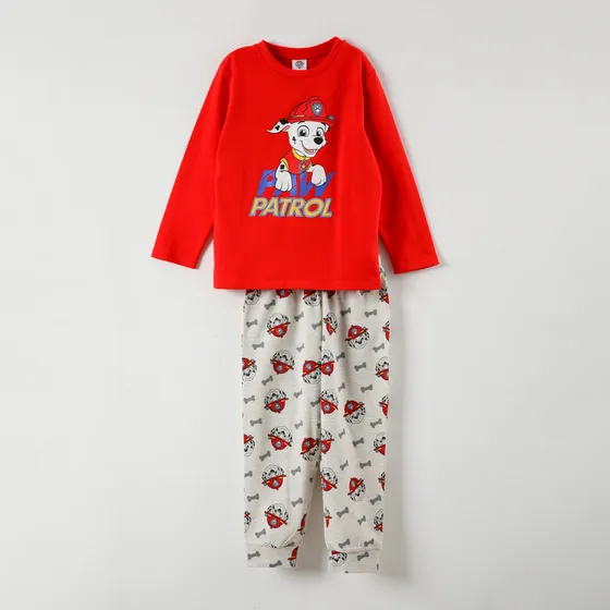 Conjunto Pijama Niño Bombero Rojo Paw Patrol