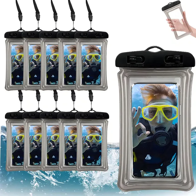10piezas Funda Bolsa Protectora Impermeable Para Teléfono Móvil