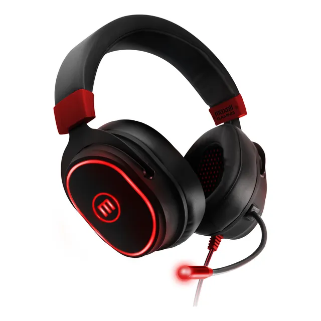 Audífonos Gamer Maxell H-mic 1200 Led Usb Samurai Con Micro