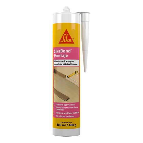 Adhesivo Multiuso Sikabond Montaje Clavo Líquido Sika, 300ml
