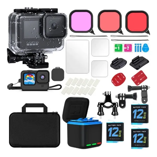 Kit De Gopro Accesorios Con 3 Baterías Para Gopro Hero 9-12