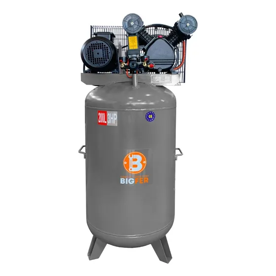 Compresor Bigfer Big3200 3hp 200l Trifásico 220v