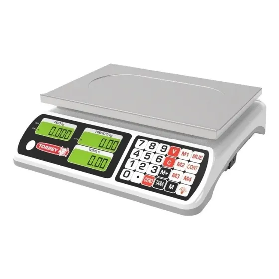 Bascula Torrey Digital Sxe-40 Color Blanco Peso máximo soportado precisión de 5 gramos capacidad de40 kg 127V