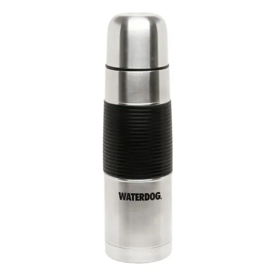 Termo Waterdog 500 Cc Acero Inoxidable Con Goma Camping Mate Color Plateado