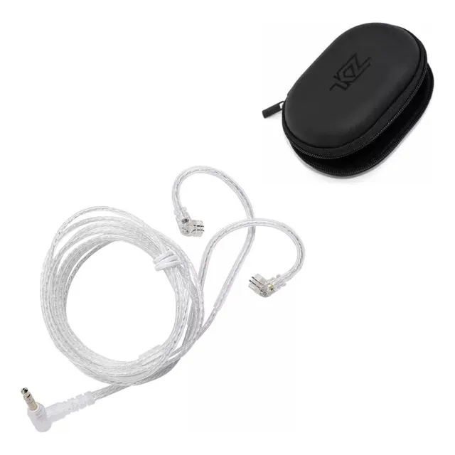 Kz Cable No Mic Pin C Plata Zsn Pro, Zs10 + Estuche Kz