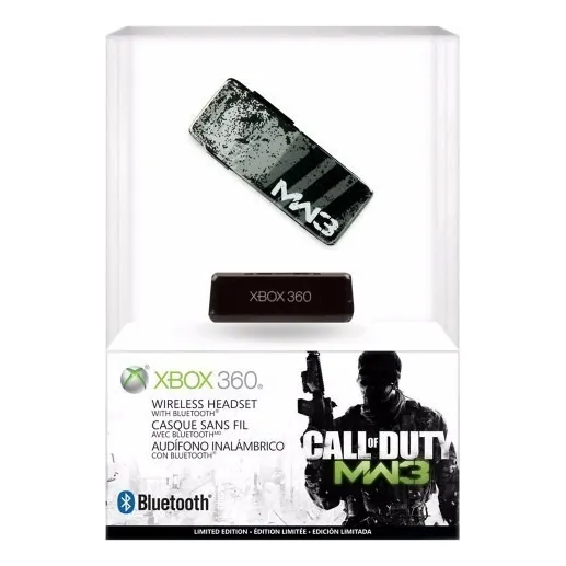 Headset Wireless Bluetooth Call Of Duty Mw3 Xbox 360  Cinza