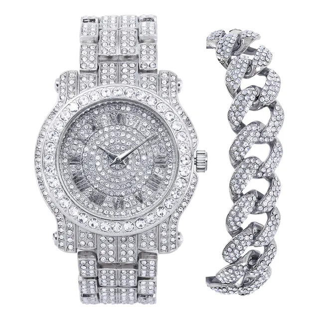 Techno Pave Hombres 45mm Avanzado Reloj De Coral 9kfdt