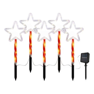 5pcs De Navidad Con Copos De Nieve Y Luces De Césped. 5pcs De Navidad Con Copos De Nieve Y Luces De Césped.