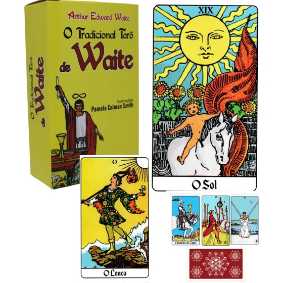 Tarô De Waite Tradicional 78 Cartas Imagens De Pamela Smith