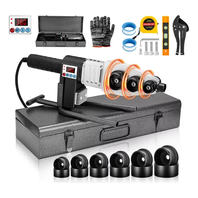 Termofusor Kit 1500w 0-380°c Digital Pantalla Dados+tijeras