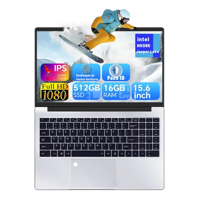 Laptop Hd Js 15.6 Dactilares Y Desbloqueo Facial 16+512 Ssd