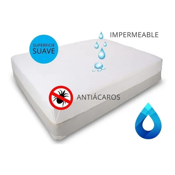 Protector Cubre Colchón Sabana Impermeable 2 Plazas