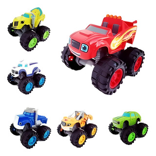 Kit 6 Carrinhos Blaze Personagem Machine Racer Brinquedos Kit 6 Carrinhos Blaze Personagem Machine Racer Brinquedos