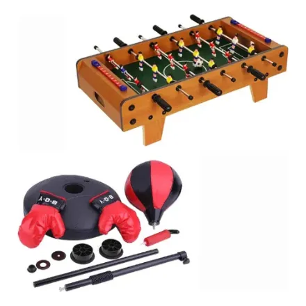 Juego De Fútbol Multijuegos + Set De Boxeo Para Niños 110cm