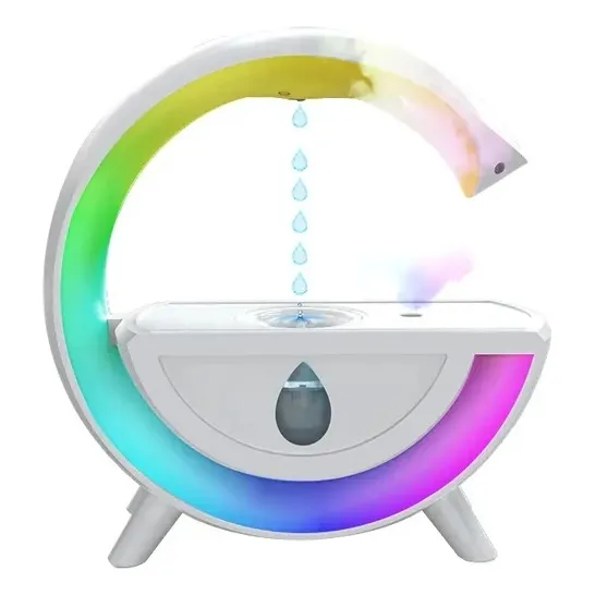 Humificador Lampara Fuente Anti Gravedad Luz Rgb