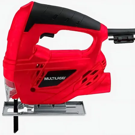 Serra Tico-tico Multilaser 500w Vermelha Com Base Ajustável 220v