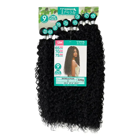 Cabelo Orgânico Cacheado Michelle Plus True Me 320g 75cm