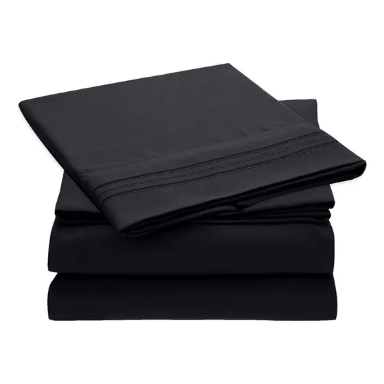 Sabana 1800 Hotel Ultra Suave + Funda Bordada Varias Medidas