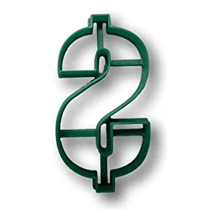 Cortador De Galletas Con Forma De Signo De Dólar Cortador De Galletas Con Forma De Signo De Dólar