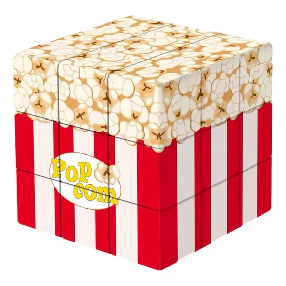 Cubo Rubik Palomitas De Maíz Cubo Rubik Creativo Cubo Comida Multicolor