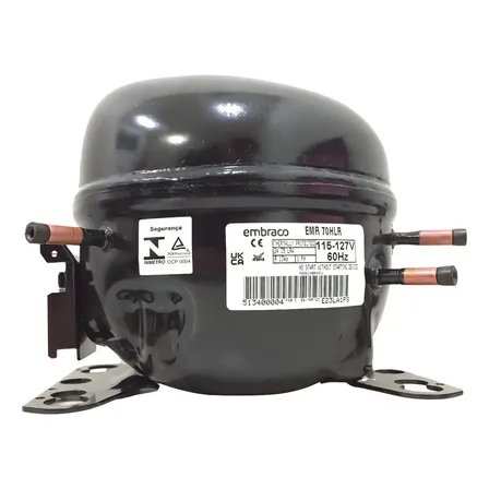 Motor Compressor 1/5 Emr70hlr Embraco Gás R134a 127v