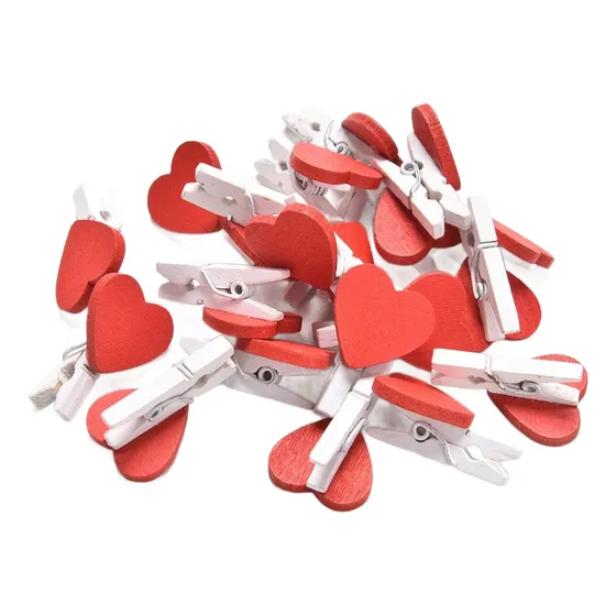 20 Mini Corazones De Madera Para Decorar, Adornar, Reglar