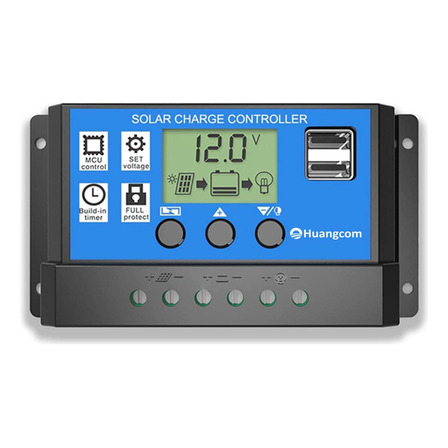 Regulador De Corriente Panel Solar 12v 24v Display Huangcom Regulador De Corriente Panel Solar 12v 24v Display Huangcom
