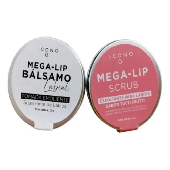 Icono Megalip Scrub Tutti Frutti Exfoliante Labios + Balsamo