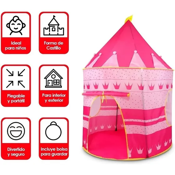 Carpa Para Niñas / Casita De Juegos Plegable 3471