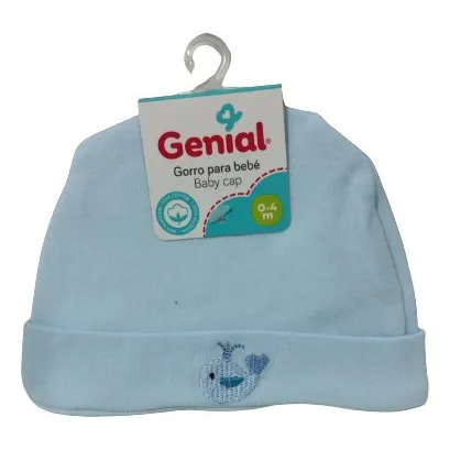 Gorro Para Bebé Azul Claro