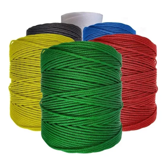 Bobina Corda Fio 6mm Trançada Polietileno Cor Azul