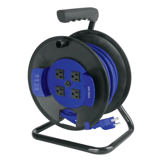 Extensión Reforzada 3x16 Awg, 15 Metros En Carrete, Volteck