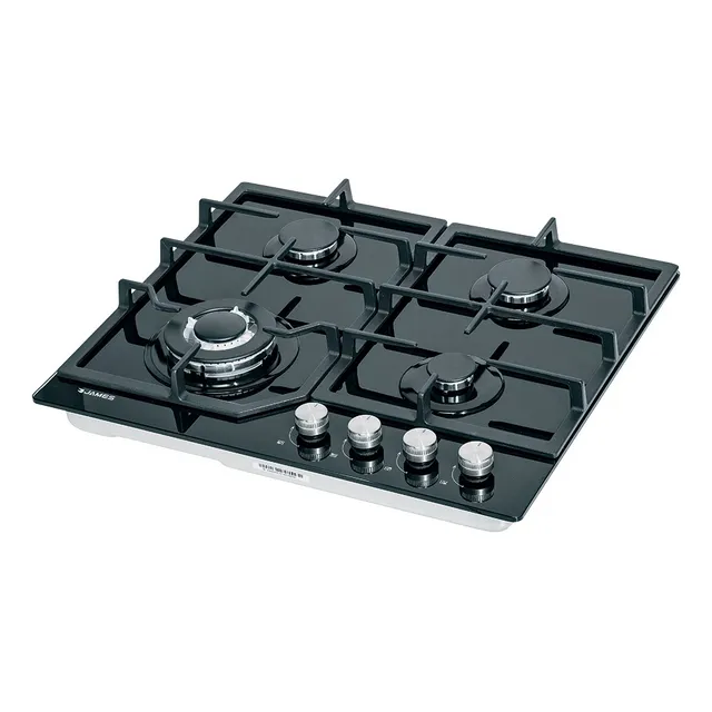 Anafe a gas James 4 AG VNT negro 220V