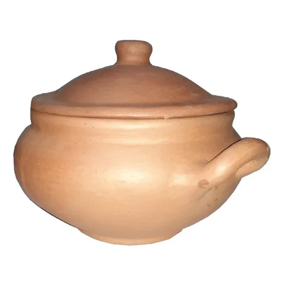 Combo Olla De Barro Cocido 8 Litros + 6 Cazuelas Cuencos