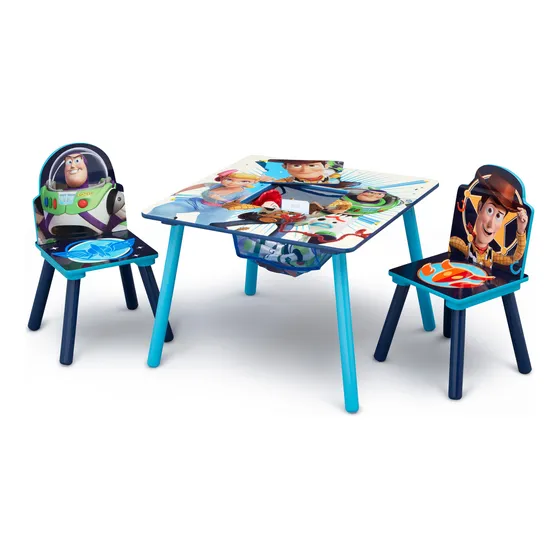 Juego De Mesa Con 2 Sillas Y Almacenamiento Toy Story 4
