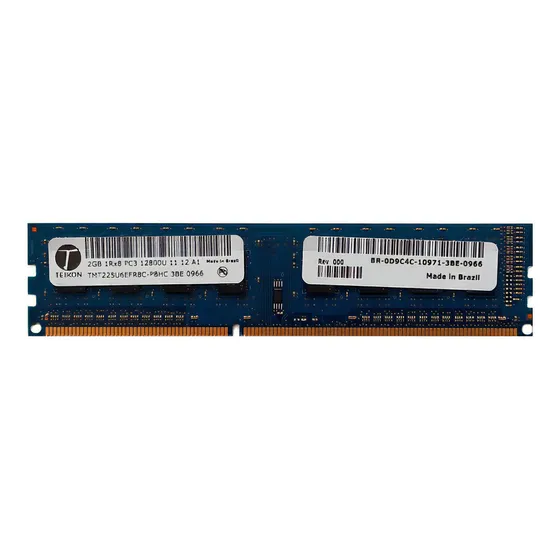 Memória RAM PC3 azul-escuro 2GB 1x2GB Teikon 12800